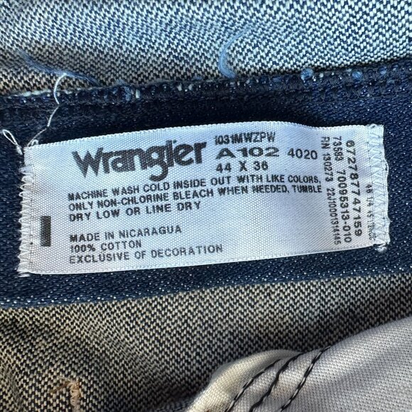 NWT Wrangler Cowboy Cut 31 Relaxed Fit Straight Leg Denim Jeans Mens 44X36 - Picture 10 of 10